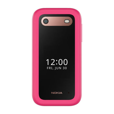 Open Box - Nokia 2660 Dual SIM 4G FLIP BIG Button Phone Unlocked - Pink